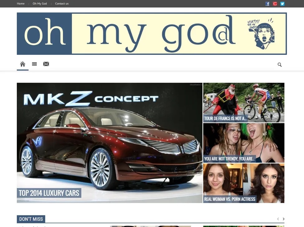 Screenshot of OH MY GODD project