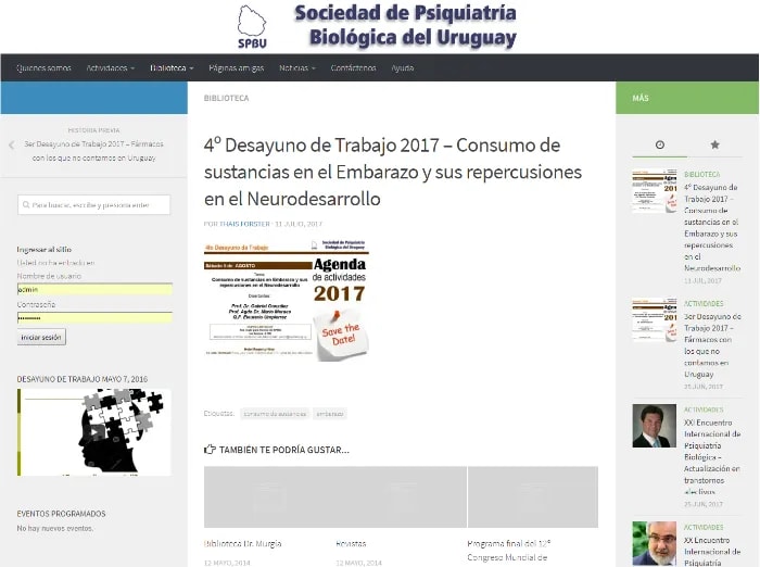 Screenshot of SPBU project